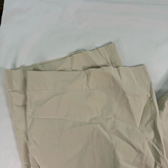 J Crew High Rise Patch Pocket Wide Leg Natural Pant Size 35 Linen Blend Stretch - Picture 9 of 11